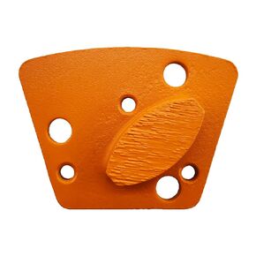 9 Pcs Pro Trapezoid Diamond Grinding Shoes Soft Bond for Hard Floor (Grit Optional), for Blastrac Or Other Common Floor Grinding Machine (16 Grit - 1 Arrow Segment S Bond for Hard Floor)