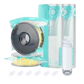 3D Printer Filament Storage Bags Vacuum Kit, Thicken 10Pcs Filament Vacuum Bags with Automatic Pump/Clips, Filament Bags Storage Spool Sealing for Keeping Filament Dry
