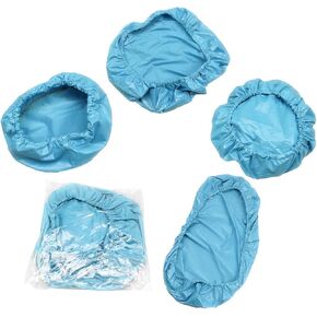 4pcs/Set Protective Full Dental Chair Cover Advanced Milk Silk + TPU + Composite Film Waterproof Material (Large Size, Blue)