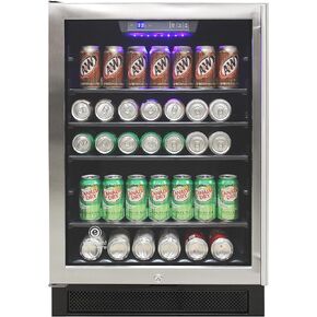 Vinotemp VT-BC34 TS Refrigerator and Cooler Capacity 19 in. Mini Drink Fridge with Adjustable Temperature Control and Glass Door, Can, Black, 80 Beverage in Saudi Arabia