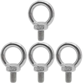 Shoulder Lifting Eye Bolts, 3/8" 304 Stainless Steel Heavy Duty Anchor Fastener Screw Bolt for Hanging Hammocks Articles (M10, 4Pack) in Saudi Arabia