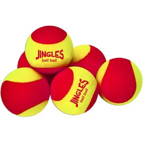 Tennis Jingles Bell Balls Set - Softball Sized Foam Balls/Make Noise Upon Contact
