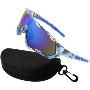 Sport Sunglasses Cycling Driving Fishing Baseball Running Glasses for Men Women,UV400 Glasses