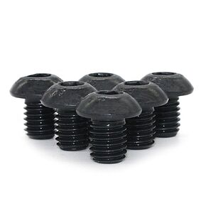 FullerKreg M5-0.8 x 8mm Button Head Socket Cap Screw, ISO 7380 Hex Drive, Class 10.9, Black Oxide Finish,Alloy Steel (Pkg of 100) in Kuwait