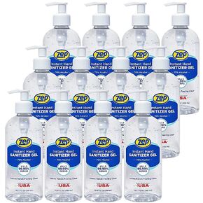 Zep Instant Hand Sanitizer Gel 70% Alcohol (1 gallon Case of 4) - Made in the USA (355824)