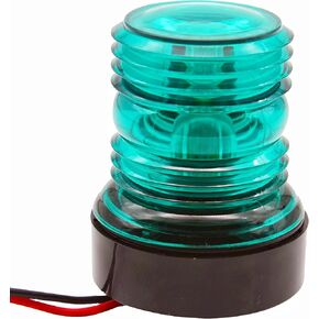 12V Waterproof Navigation Light All Round 360 Degree 3 Color LED Anchor Light Sailing Light Side Bow Lights for Marine Boat & Yacht (Light Color: Green)