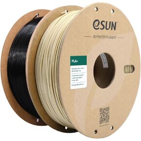 eSUN PLA+ Filament 1.75mm, 3D Printer Filament PLA Plus, Dimensional Accuracy +/- 0.03mm, 1KG per Spool, 2 Spools 3D Printing Filament, Pine Green