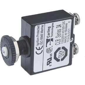 Blue Sea Systems Push Button Reset-Only CLB Circuit Breakers with Screw Terminals