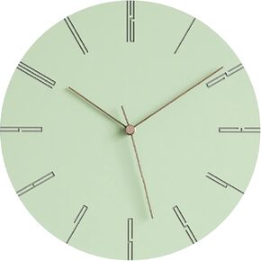 Stephanie Imports Modern Minimalist Silent Wall Clock Blue Pastel Collection