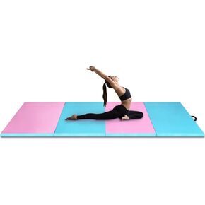 GLACER Nightcore 4'x10'x2 Thick Folding Gymnastics Mat