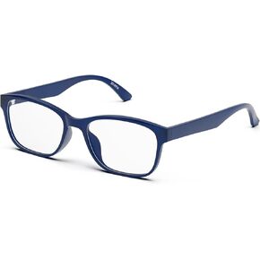 ZENNI Blue Light Blocking Glasses - Stylish Fashion Lightweight Rectangular Glasses with Anti Eyestrain & UV Protection for Gaming and Reading (Black)