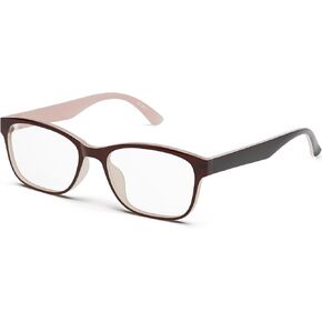 ZENNI Blue Light Blocking Glasses - Stylish Fashion Lightweight Rectangular Glasses with Anti Eyestrain & UV Protection for Gaming and Reading (Black)