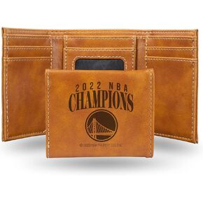 NBA Basketball NBA Champions Laser Engraved Front Pocket Wallet - Compact/Comfortable/Slim