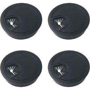 4Pcs 2in Zinc Alloy Cable Hole Cover Desk Grommet for Wire Organizer (Red Bronze)