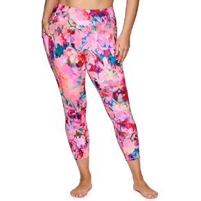 RBX Active Women's Plus Size Ankle/Full Length Super Soft Printed Yoga Leggings