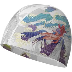 Spandex Swimming Cap Bathing Anti-Slip Elastic Pool Gym Underwater Summer Sport Turban Comfortable Women Men Non Waterproof Swim Hat Wrap