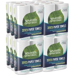 Seventh Generation Paper Towels 2-Ply 4 Pack 100% Recycled Paper 6 Rolls
