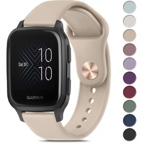 Amzpas for Garmin Venu Sq Watch Band, 20mm Quick Release Watch Bands Soft Silicone Sport Strap for Garmin Venu Sq/Venu Sq 2/Venu Sq Music/Venu Smartwatch