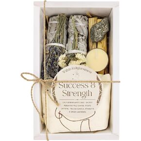 Sage Smudge Bundle - White Sage Smudge Kit - Palo Santo & Sage Sticks Kit - White Sage Bundle - Meditation Accessories & Spiritual Gifts (Energy Cleanse)