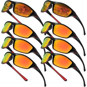 Cindeer 8 Pairs Polarized Sunglasses for Men and Women Sun Glasses with UV Protection Sport Sunglasses for Outdoor Activities