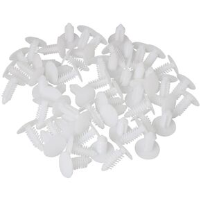 60PCS White Tree Rivet Fasteners Barrier Christmas Tree Fasteners Push-in Rivet White Furniture Assembly Shelves Retainer