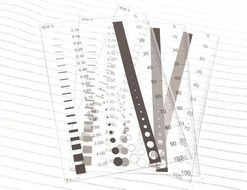 Flaw SEC Size Estimation Chart Dirt Test Gauge for Dot and Line Defects Measuring (1) in Saudi Arabia