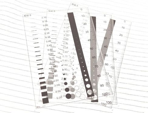 Flaw SEC Size Estimation Chart Dirt Test Gauge for Dot and Line Defects Measuring (1) in Saudi Arabia