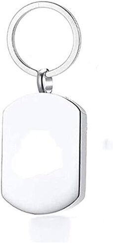 N+A Personalized Cremation Urn Keychain for Ash,Stainless Steel Name Date Memorial Customized Cremation Ash Keyring Necklace Keepsake Gift for Families,Friends(Free Funnel Fill Kit Set + Chain) in Saudi Arabia