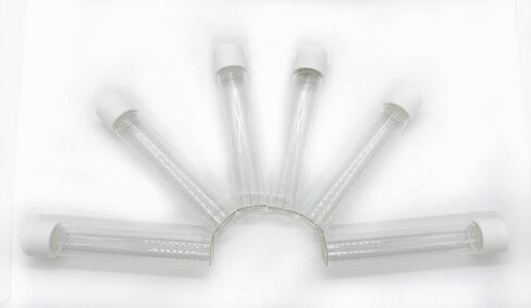 قوارير زجاجية مع غطاء مقاوم للأطفال - أنبوب زجاجي 120 مم (6، خيزران) in Kuwait