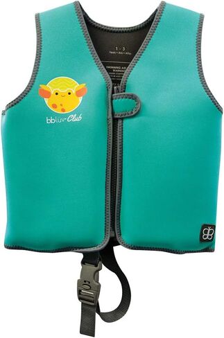 bblüv Näj Toddler Life Jacket - Neoprene Swim Vest for Boys and Girls, with Wetsuit Warmth, SPF Protection, and Removable Baby Swimming Float Pads in Saudi Arabia