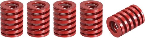 uxcell 3D Printer Die Spring, 5pcs 18mm OD 20mm Long Spiral Stamping Medium Load Compression Mould Die Springs for 3D Printer Electric Part, Red in Saudi Arabia