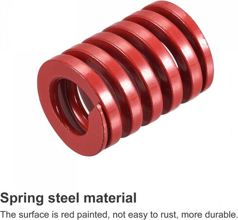 uxcell 3D Printer Die Spring, 5pcs 18mm OD 20mm Long Spiral Stamping Medium Load Compression Mould Die Springs for 3D Printer Electric Part, Red in Saudi Arabia