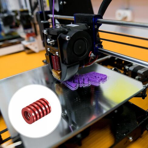 uxcell 3D Printer Die Spring, 5pcs 18mm OD 20mm Long Spiral Stamping Medium Load Compression Mould Die Springs for 3D Printer Electric Part, Red in Saudi Arabia