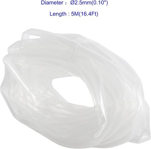 Aoje-Link 15mm ID Transparent Heat Shrink Tubing Shrinkable Tube 5M(16.4Ft) 1pcs in Saudi Arabia