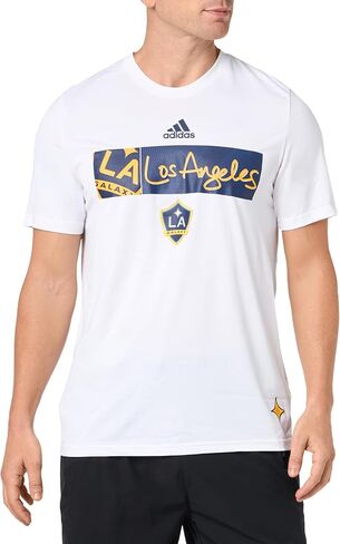 adidas Men's La Galaxy Short Sleeve Pre-Game T-Shirt in Saudi Arabia
