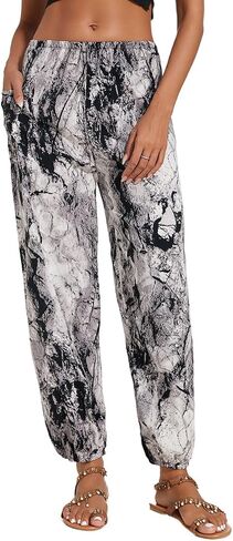Women's Casual Loose Lounge Pants Comfy Boho Beach Harem Pants in Saudi Arabia