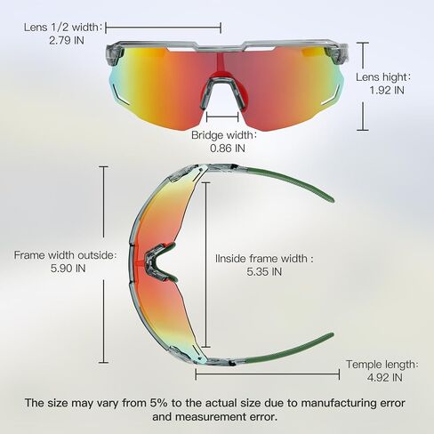 Santic Cycling Glasses Ultra Light Sunglasses with UV Protection and Polarized Lens in Saudi Arabia