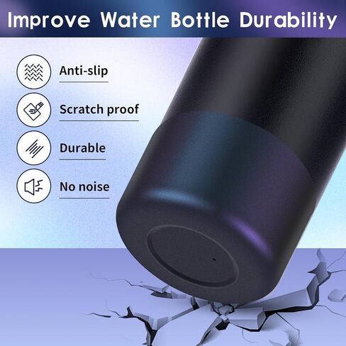 Chameleon Silicone Water Bottle Boot, Compatible with Stanley Tumbler 20 30 40oz & Hydroflask 12-24oz Bottle, Fit More Bottle/Tumblers 2.8-2.95in Bottom Anti-Slip Protector Rubber Sleeve in Saudi Arabia