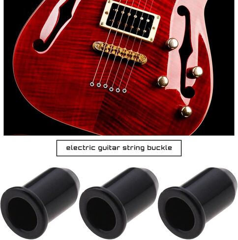 12pcs Guitar String Ferrules Guitar String Caps Mounting Buckle Through Body Ferrules Bushing for Electrical Guitar Musical Instruments Parts Gold in Saudi Arabia