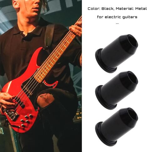 12pcs Guitar String Ferrules Guitar String Caps Mounting Buckle Through Body Ferrules Bushing for Electrical Guitar Musical Instruments Parts Gold in Saudi Arabia