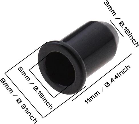 12pcs Guitar String Ferrules Guitar String Caps Mounting Buckle Through Body Ferrules Bushing for Electrical Guitar Musical Instruments Parts Gold in Saudi Arabia