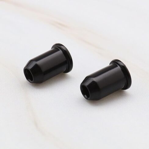12pcs Guitar String Ferrules Guitar String Caps Mounting Buckle Through Body Ferrules Bushing for Electrical Guitar Musical Instruments Parts Gold in Saudi Arabia