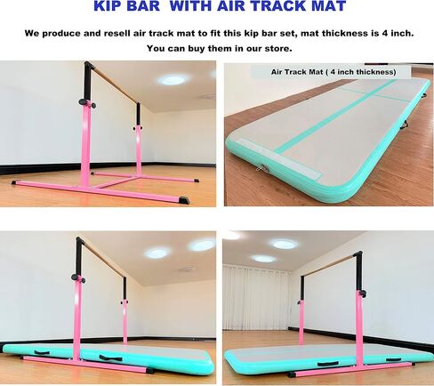 4FT/5FT Gymnastic Bar Set Gymnastics Horizontal Bar Gymnastics Kip Bar for Kids Home Use in Saudi Arabia