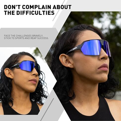 KAPVOE Polarized Cycling Sunglasses Sports Glasses UV400 Protection Men Women Bicycle Goggles in Kuwait