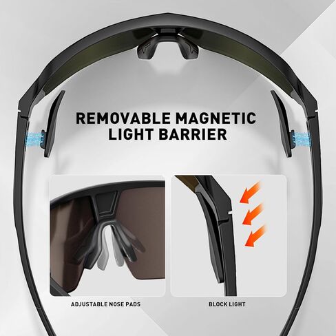 KAPVOE Polarized Cycling Sunglasses Sports Glasses UV400 Protection Men Women Bicycle Goggles in Kuwait