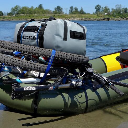 حقيبة كبيرة من القماش الخشن مقاومة للماء، حقائب دفل شديدة التحمل سعة 150 لتر للسفر، حقيبة كبيرة جافة وحقيبة قارب مقاومة للماء وحقيبة ظهر مضادة للماء للدراجات النارية والتخييم والتجديف in Kuwait