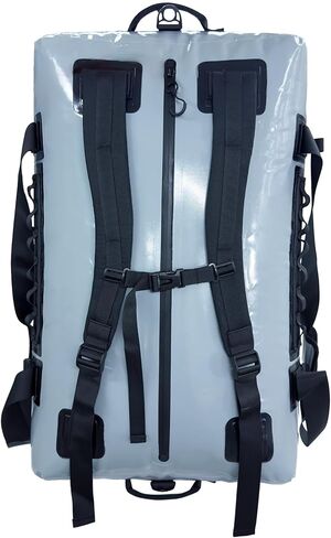 حقيبة كبيرة من القماش الخشن مقاومة للماء، حقائب دفل شديدة التحمل سعة 150 لتر للسفر، حقيبة كبيرة جافة وحقيبة قارب مقاومة للماء وحقيبة ظهر مضادة للماء للدراجات النارية والتخييم والتجديف in Kuwait