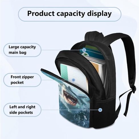 Cool Horse Bookbag Set for School Girls Elementary Kindergarten Backpack for Boys with Lunch Box Pencil Case 3 Pcs Set 1st 2nd 3rd Grade School Backpack Set Lightweight Schoolbag in Saudi Arabia