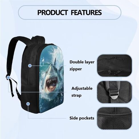 Cool Horse Bookbag Set for School Girls Elementary Kindergarten Backpack for Boys with Lunch Box Pencil Case 3 Pcs Set 1st 2nd 3rd Grade School Backpack Set Lightweight Schoolbag in Saudi Arabia