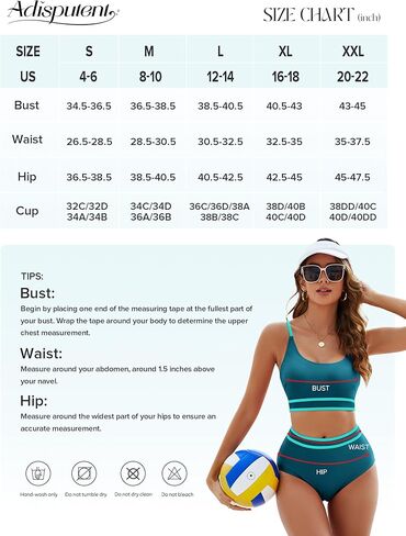 ملابس سباحة نسائية Adisputent أطقم بيكيني مضلعة ملونة عالية الخصر 2024 ملابس سباحة رياضية مكونة من قطعتين in Kuwait